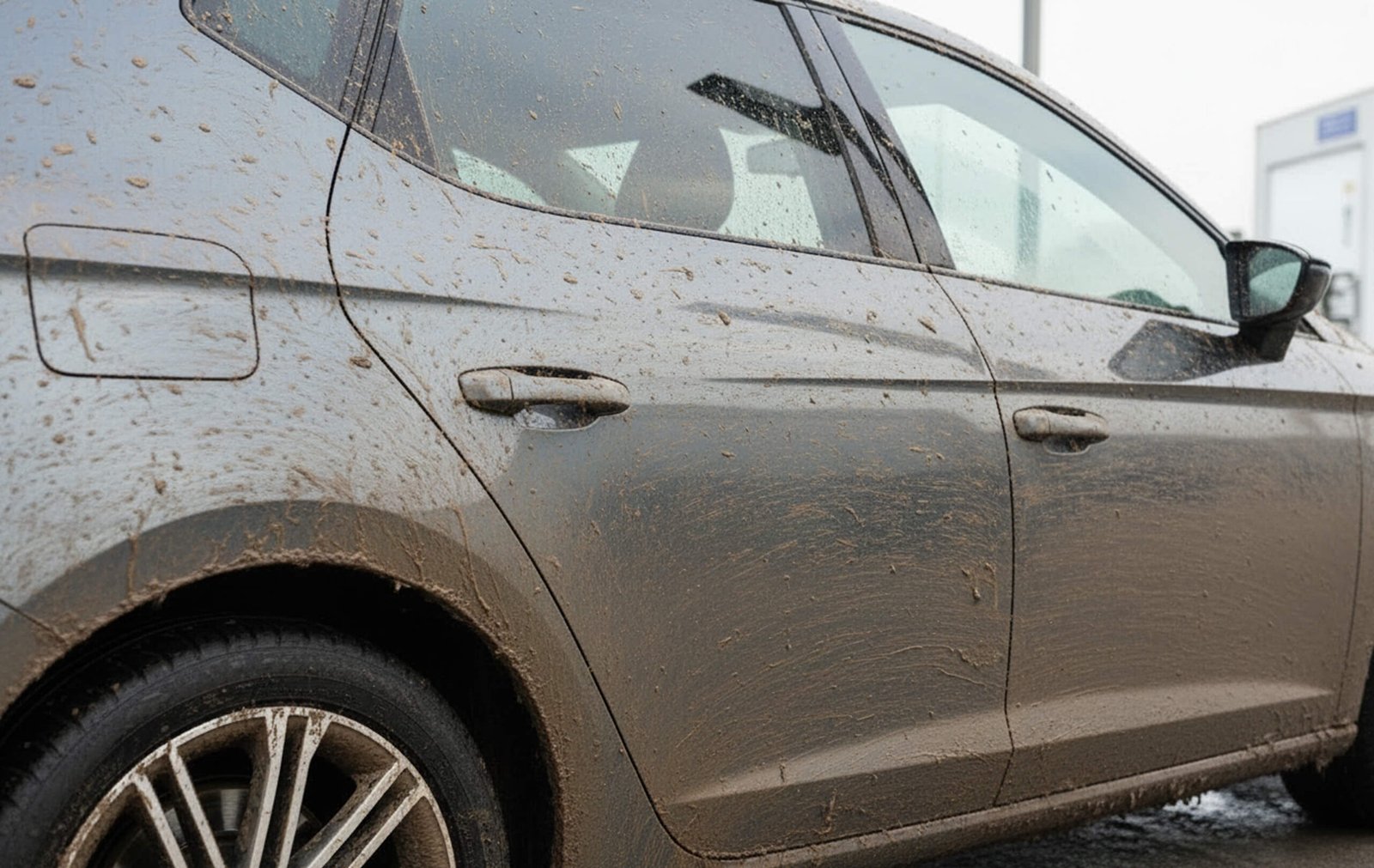voiture tres sale avant le lavage de Lumia Protection à Gatineau